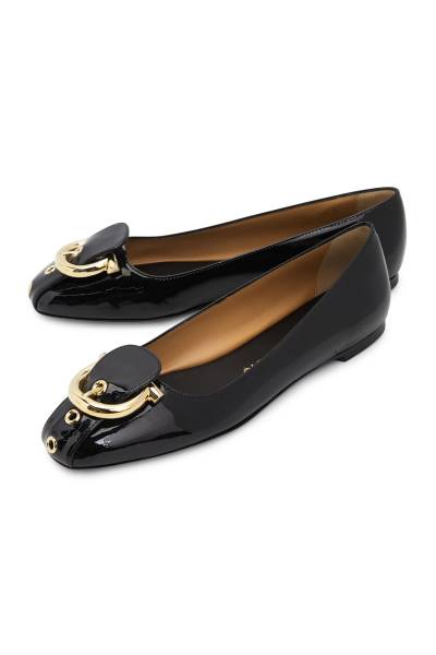 페라가모(FERRAGAMO) 옥사이드 발레리나 여성 플랫슈즈 (발볼 C) 01K989 0790098