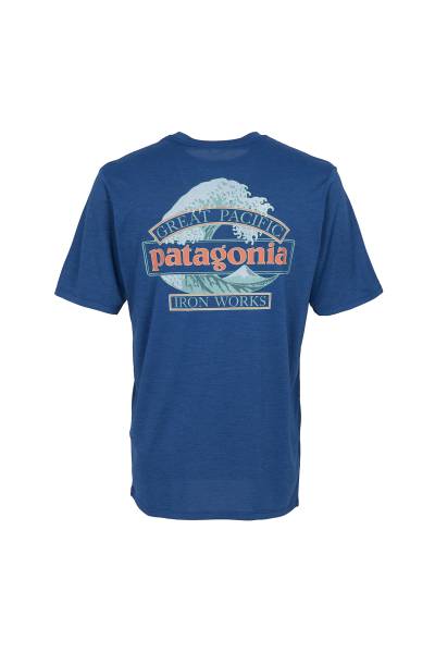 파타고니아(PATAGONIA) 캐필린 그레이트 웨이브즈 남성 반팔티셔츠 45456 CMBX