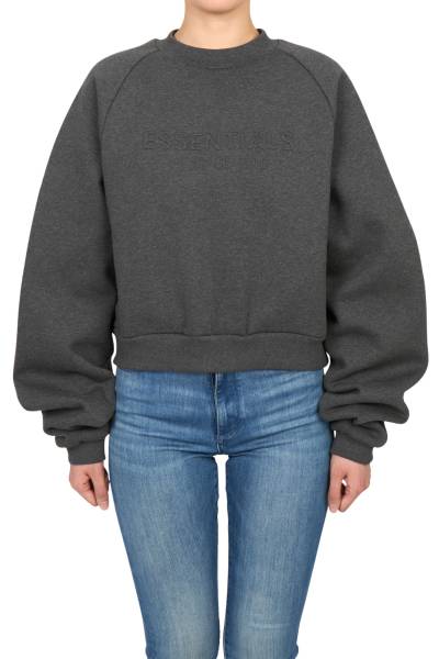 피어오브갓(FEAR OF GOD) 에센셜 여성 기모 맨투맨 192HO257831FW CHARCOAL HEATHER