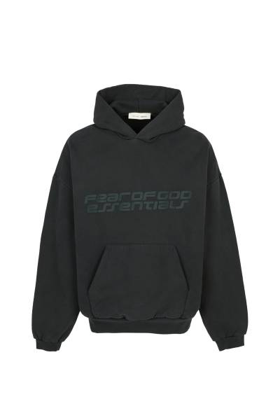 피어오브갓(FEAR OF GOD) 에센셜 남성 기모 후드티 192HO256564F VINTAGE BLACK