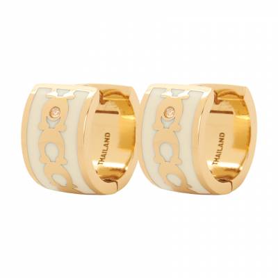 코치(COACH) 스크래치 시그니처 여성 허기 귀걸이 408098 GLD 100 SB_408098 GLD 100_067