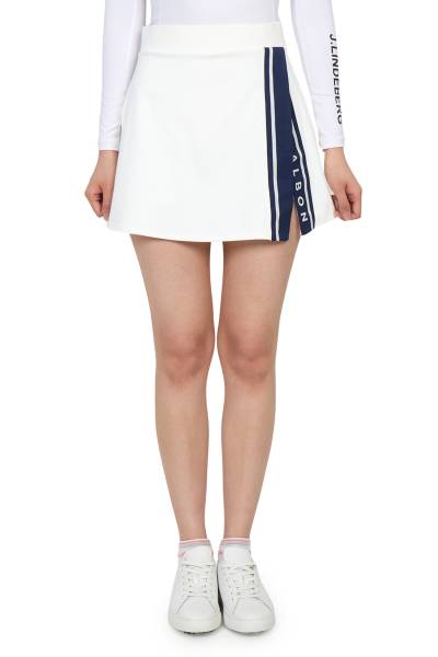 말본골프(MALBON GOLF) 골프웨어 여성 스커트 MW0088 WHT