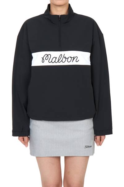말본골프(MALBON GOLF) 골프웨어 여성 긴팔티셔츠 MW0268 BLK