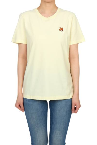 메종키츠네(MAISON KITSUNE) 폭스헤드 여성 반팔티셔츠 PW00113KJ7026 0424