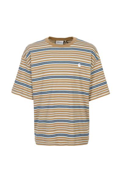 칼하트윕(CARHARTT WIP) 제인 스트라이프 남성 반팔티셔츠 I036186 3KZXX