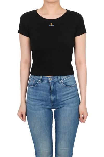 비비안웨스트우드(VIVIENNE WESTWOOD) 베이비 페루 여성 반팔티셔츠 1G010019 J009C N401
