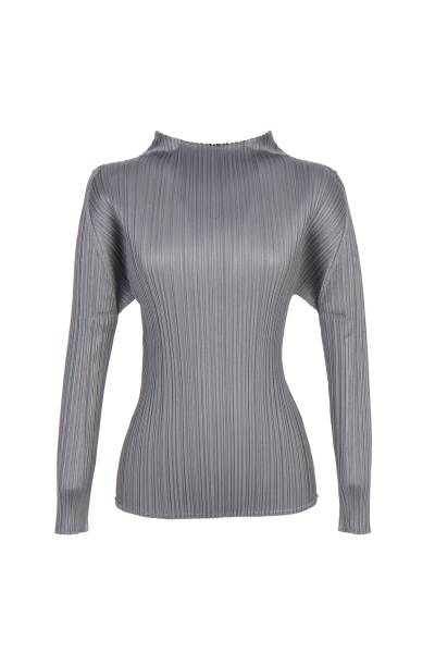 플리츠플리즈 이세이미야케(PLEATS PLEASE ISSEY MIYAKE) 여성 하이넥 긴팔티셔츠 PP66 JK104 12