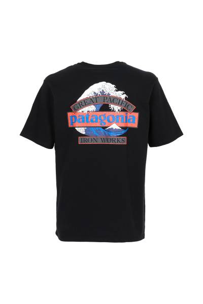 파타고니아(PATAGONIA) 그레이트 웨이브즈 리스판서빌리 남성 반팔티셔츠 37873 BLK