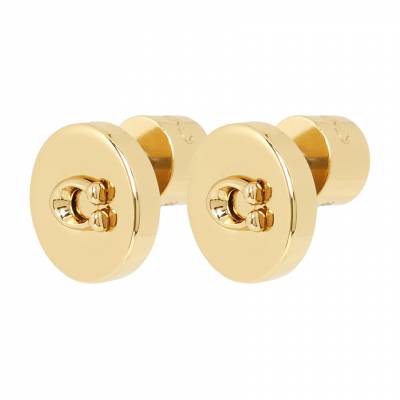 코치(COACH) 스크래치 시그니처 코인 여성 귀걸이 352957 GLD 710 SA_352957 GLD 710_090