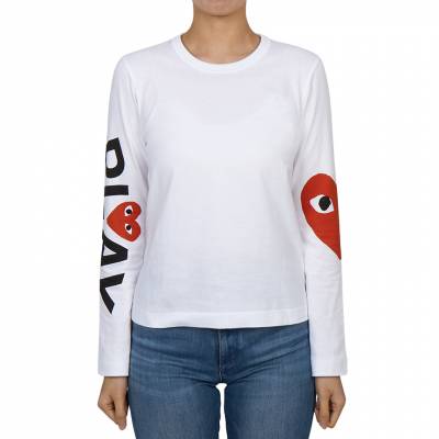 꼼데가르송(COMME DES GARCONS) 스크래치 빅 하트 여성 긴팔티셔츠 AZ T257 051 1 SB_AZ T257 051 1_106