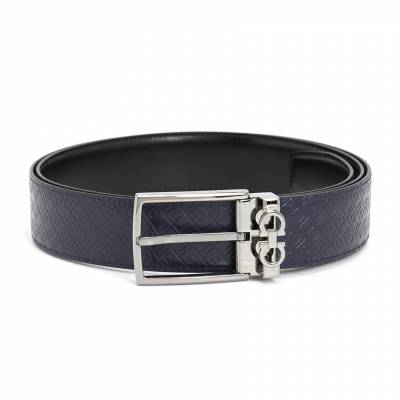 페라가모(FERRAGAMO) 스크래치 간치니 남성 양면 벨트 67A037 0780488 (프리컷팅) SA_67A037 0780488_027