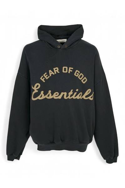 피어오브갓(FEAR OF GOD) 에센셜 남성 기모 후드티 192SP264461F FADED BLACK