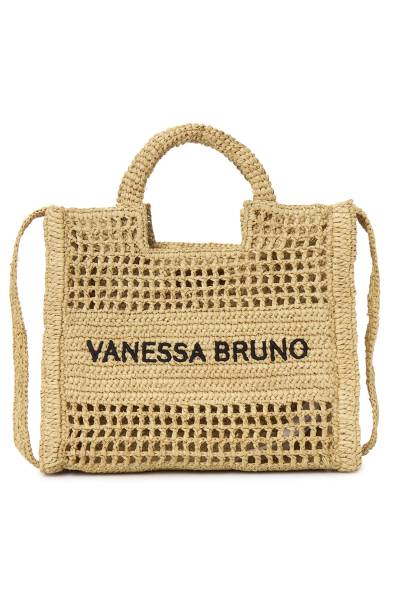 바네사 브루노(VANESSA BRUNO) 라피아 스몰 여성 토트백 3EVE60 V40884 046