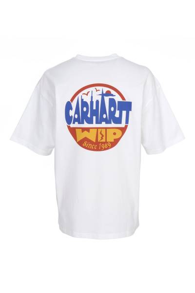 칼하트윕(CARHARTT WIP) 러기지 레이블 남성 반팔티셔츠 I036892 02XX