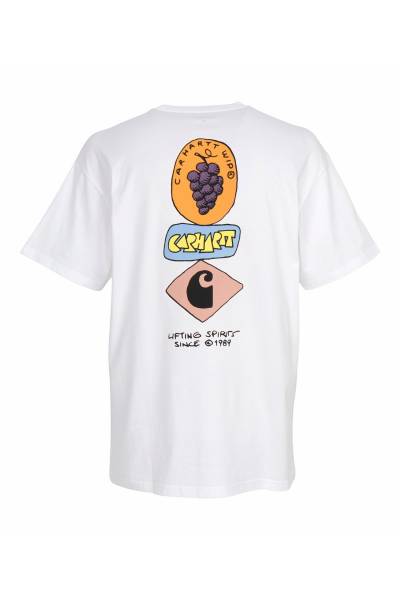 칼하트윕(CARHARTT WIP) 스택드 그레이프 남성 반팔티셔츠 I036902 02XX