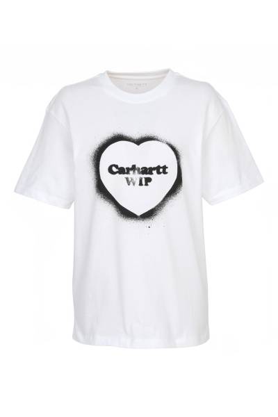 칼하트윕(CARHARTT WIP) 스프레이 하트 여성 반팔티셔츠 I036907 02XX