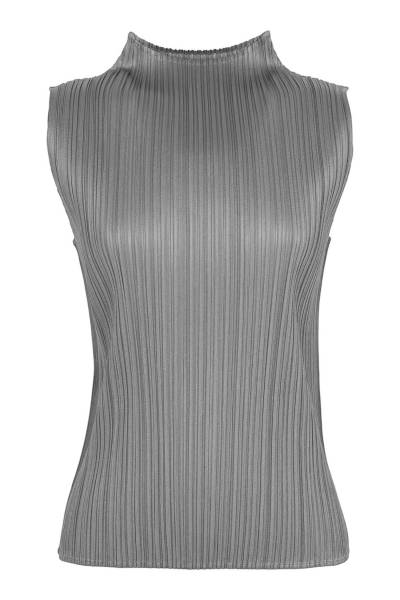 플리츠플리즈 이세이미야케(PLEATS PLEASE ISSEY MIYAKE) 여성 하이넥 민소매 티셔츠 PP67 JK102 12