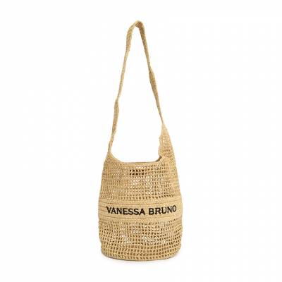 바네사 브루노(VANESSA BRUNO) 스크래치 라피아 여성 호보백 3EVE60 V40890 046 SC_3EVE60 V40890 046_005