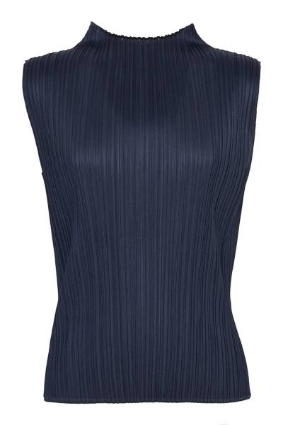 플리츠플리즈 이세이미야케(PLEATS PLEASE ISSEY MIYAKE) 여성 하이넥 민소매 티셔츠 PP67 JK402 75