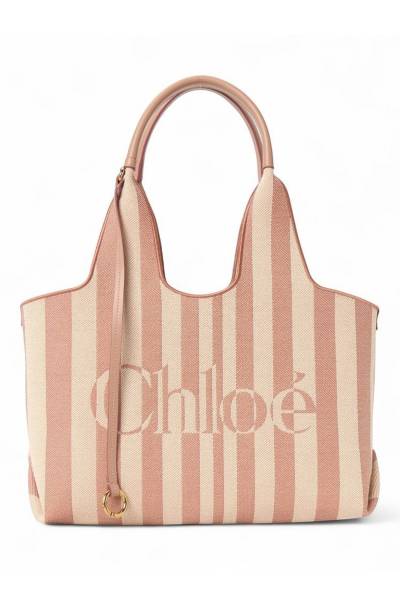 끌로에(CHLOE) 이스트 웨스트 스트라이프 토트백 CH26AS767R65 26S