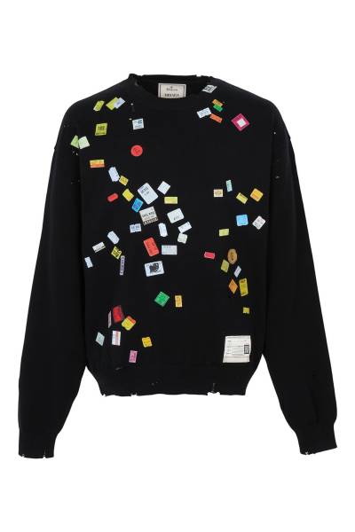 메종미하라야스히로(MAISON MIHARA YASUHIRO) 남성 니트 A17SW500 BLACK
