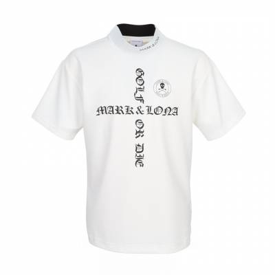 마크앤로나(MARK & LONA) 스크래치 골프웨어 남성 모크넥 반팔티셔츠 MLM 6A AA07 WHITE SA_MLM 6A AA07 WHITE_037