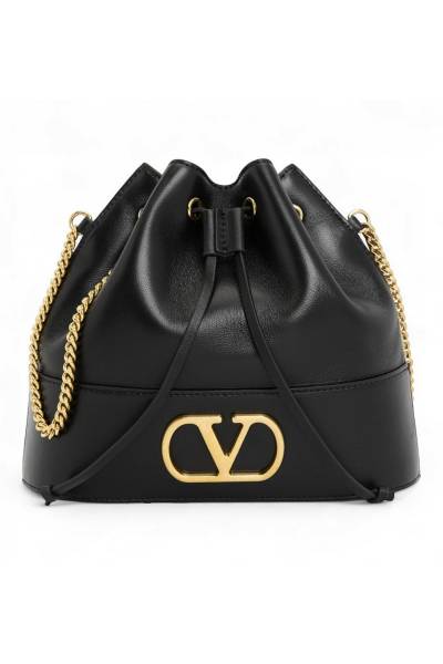 발렌티노(VALENTINO) 브이로고 시그니처 여성 체인 버킷백 9W2P0T83AWD 0NO